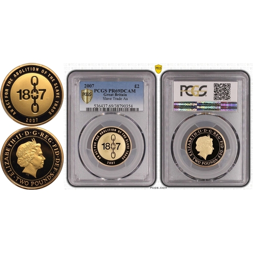 120 - UNITED KINGDOM. Elizabeth II, 1952-2022. Gold 2 pounds, 2007. Royal Mint. Proof. Commemorating the 2... 