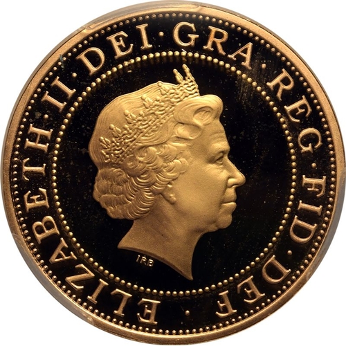 123 - UNITED KINGDOM. Elizabeth II, 1952-2022. Gold 2 pounds, 2009. Royal Mint. Proof. Commemorating both ... 
