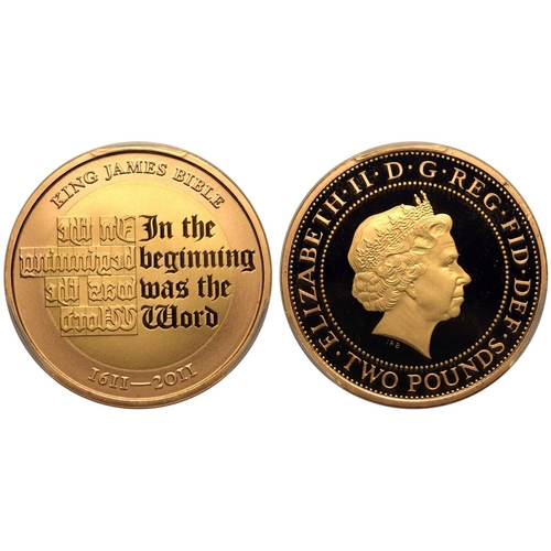 125 - UNITED KINGDOM. Elizabeth II, 1952-2022. Gold 2 pounds, 2011. Royal Mint. Proof. Commemorating the 4... 