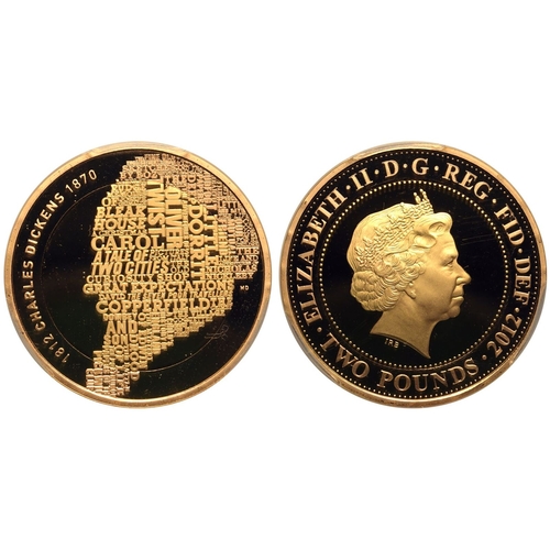 127 - UNITED KINGDOM. Elizabeth II, 1952-2022. Gold 2 Pounds, 2012. Royal Mint. Proof. Commemorating the 2... 