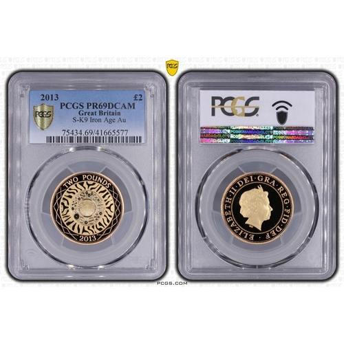 132 - UNITED KINGDOM. Elizabeth II, 1952-2022. Gold 2 pounds, 2013. Royal Mint. Proof. The "Technolog... 