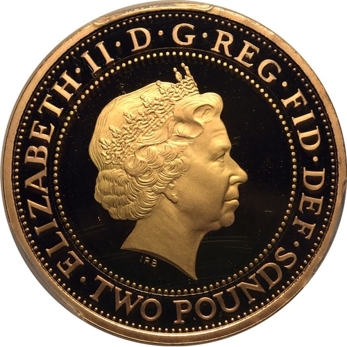 137 - UNITED KINGDOM. Elizabeth II, 1952-2022. Gold 2 Pounds, 2015. Royal Mint. Proof. Commemorating the 1... 