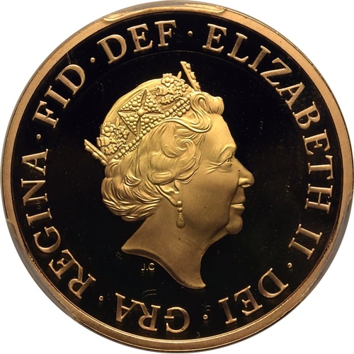 139 - UNITED KINGDOM. Elizabeth II, 1952-2022. Gold 2 Pounds, 2016. Royal Mint. Proof. Commemorating 350 y... 