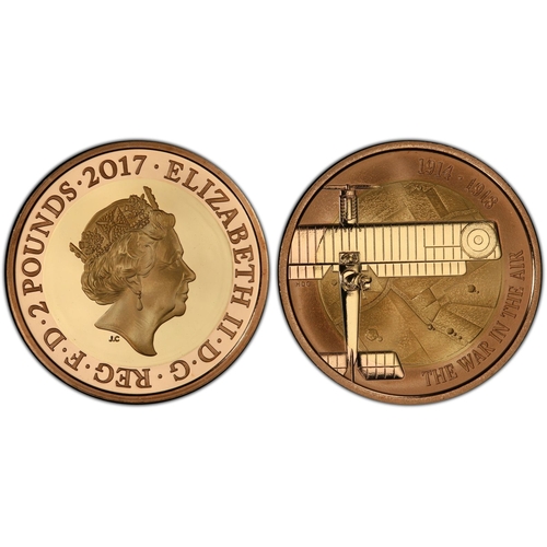141 - UNITED KINGDOM. Elizabeth II, 1952-2022. Gold 2 Pounds, 2017. Royal Mint. Proof. Commemorating the 1... 