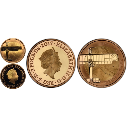 141 - UNITED KINGDOM. Elizabeth II, 1952-2022. Gold 2 Pounds, 2017. Royal Mint. Proof. Commemorating the 1... 