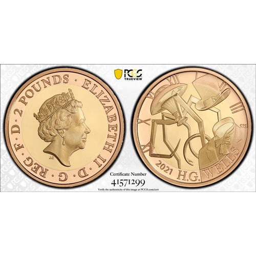 156 - UNITED KINGDOM. Elizabeth II, 1952-2022. Gold 2 pounds, 2021. Royal Mint. Proof. Celebrating the lif... 