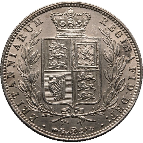 192 - UNITED KINGDOM. Victoria, 1837-1901. Silver Halfcrown, 1874. Royal Mint. Young head of Queen Victori... 