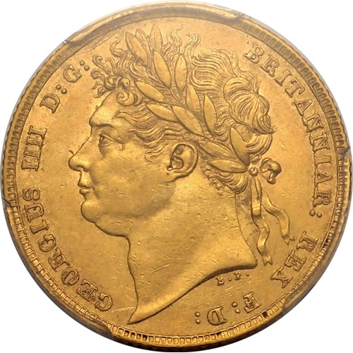 20 - UNITED KINGDOM. George IV, 1820-30. Gold Sovereign, 1823. London. Laureate head left; GEORGIUS IIII ... 