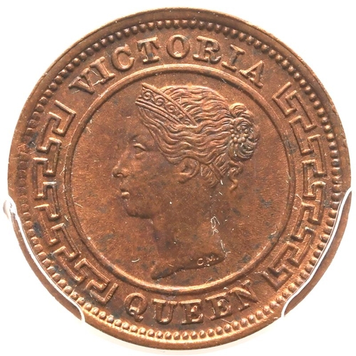 224 - CEYLON. George V. Copper ¼ cent, 1898. Calcutta. Obv: crowned bust left, Engraver: Leonard Ch... 