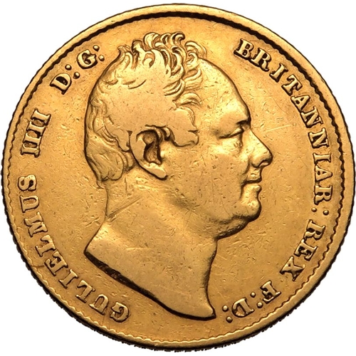 26 - UNITED KINGDOM. William IV, 1830-37. Gold Sovereign, 1836. London. Second, bare head of William IV f... 