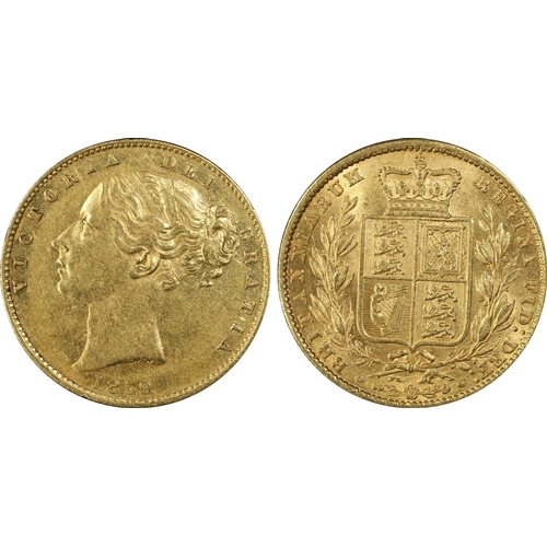 35 - UNITED KINGDOM. Victoria, 1837-1901. Gold Sovereign, 1859. London. Ansell. The name 'Ansell' soverei... 