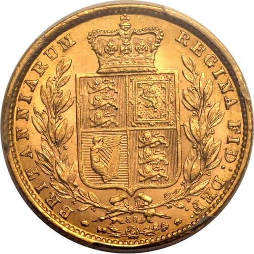 37 - UNITED KINGDOM. Victoria, 1837-1901. Gold Sovereign, 1870. London. WW raised. Second young head of V... 