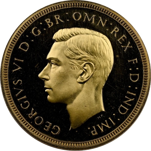 46A - UNITED KINGDOM. George VI, 1936-52. Gold Sovereign, 1937. Royal Mint. Proof. Issued in the four coin... 