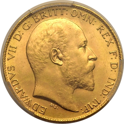 63 - UNITED KINGDOM. Edward VII, 1901-10. Gold Half-Sovereign, 1902. London. Bare head right; EDWARDVS VI... 
