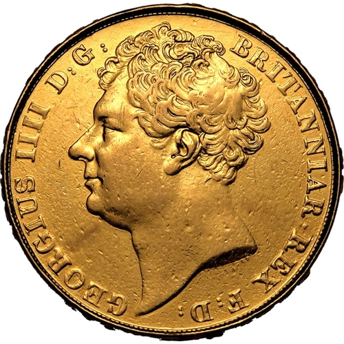 8 - UNITED KINGDOM. George IV, 1820-30. Gold 2 Pounds (Double Sovereign), 1823. Royal Mint. Bare head of... 