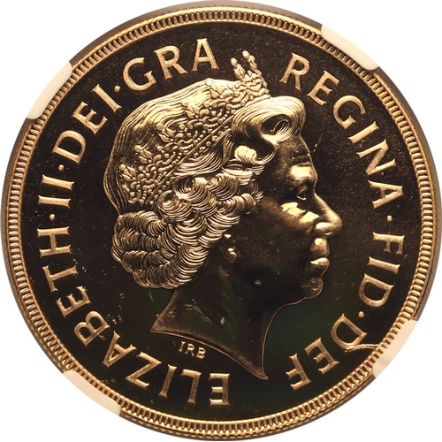 93 - UNITED KINGDOM. Elizabeth II, 1952-2022. Gold 5 Pounds (5 Sovereigns), 1998. Royal Mint. Proof. Four... 