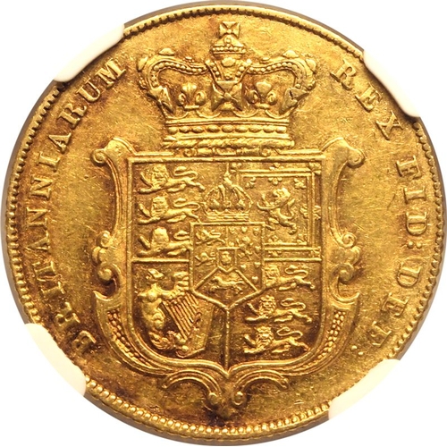 28 - UNITED KINGDOM. George IV, 1820-30. Gold Sovereign, 1826. London. Bare head left; date below; &middo... 