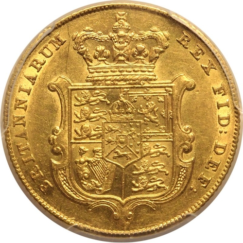 29 - UNITED KINGDOM. George IV, 1820-30. Gold Sovereign, 1829. London. Bare head left; date below; &middo... 