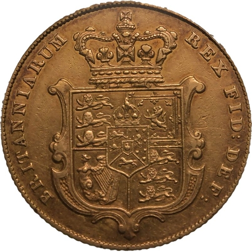 30 - UNITED KINGDOM. George IV, 1820-30. Gold Sovereign, 1829. London. Bare head left; date below; &middo... 