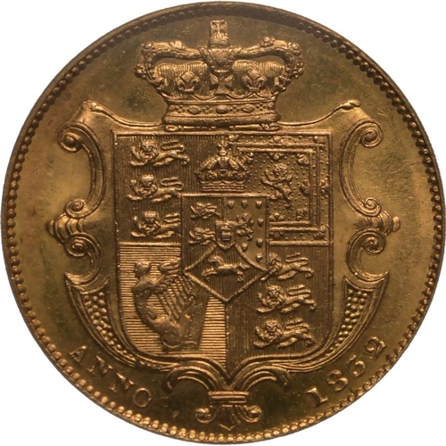 32 - UNITED KINGDOM. William IV, 1830-37. Gold Sovereign, 1832. London. Second bust. Second, bare head of... 