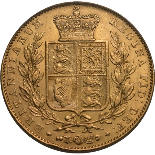 43 - UNITED KINGDOM. Victoria, 1837-1901. Gold Sovereign, 1842. London. Open 2/1. A significant coin, pro... 