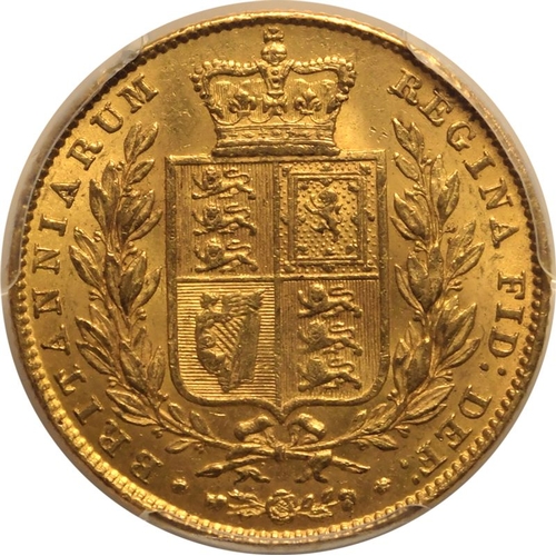 50 - UNITED KINGDOM. Victoria, 1837-1901. Gold Sovereign, 1847. London. First young head of Victoria faci... 