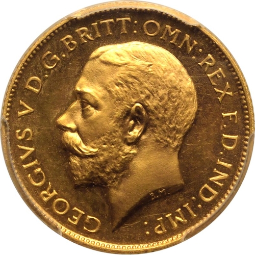 103 - PR65 CAM | UNITED KINGDOM. George V, 1910-36. Gold Half-Sovereign, 1911. London. Proof. Bare head le... 