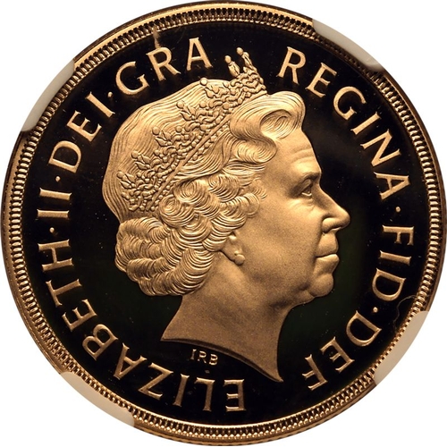 117 - PF 70 ULTRA CAMEO | UNITED KINGDOM. Elizabeth II, 1952-2022. Gold 2 Pounds (Double Sovereign), 2010.... 