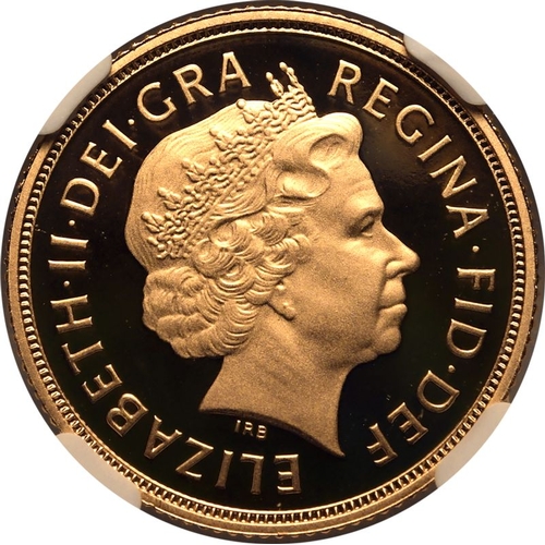 137 - PF 70 ULTRA CAMEO | UNITED KINGDOM. Elizabeth II, 1952-2022. Gold Sovereign, 2010. Royal Mint. Proof... 