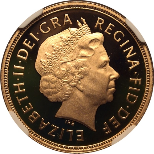 139 - PF 70 ULTRA CAMEO | UNITED KINGDOM. Elizabeth II, 1952-2022. Gold Sovereign, 2012. Royal Mint. Proof... 