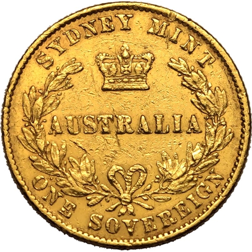 147 - Good Very Fine, minor edge knocks and surface scratches | AUSTRALIA. Victoria, 1837-1901. Gold Sover... 