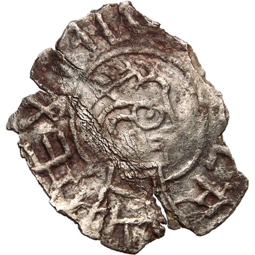 170 - Chipped, ex folded/rolled | ENGLAND. ANGLO-SAXON. Coenwulf of Mercia, 796-821. Silver Penny, 810-821... 