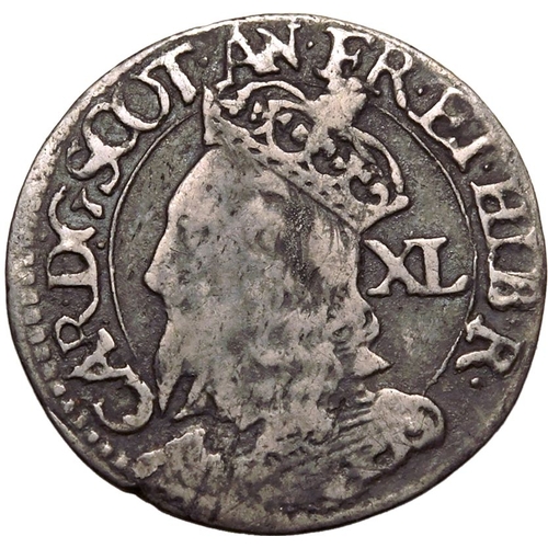 187 - About Good Very Fine | SCOTLAND. Charles I, 1625-49. Silver Forty Pence, ND (1637-1642)  . Edinburgh... 