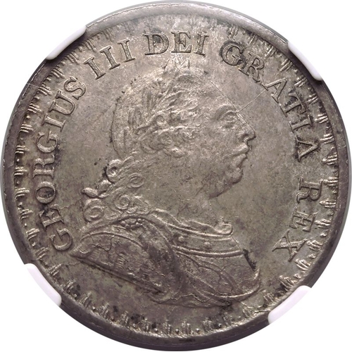 188 - MS 64 | UNITED KINGDOM. George III, 1760-1820. Silver 3 Shillings, 1811. London. Laureate and cuiras... 