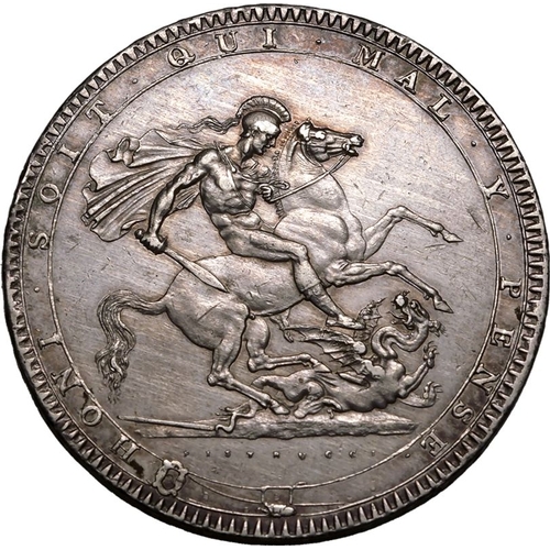 191 - About extremely fine | UNITED KINGDOM. George III, 1760-1820. Silver Crown, 1820. Royal Mint. Laurea... 