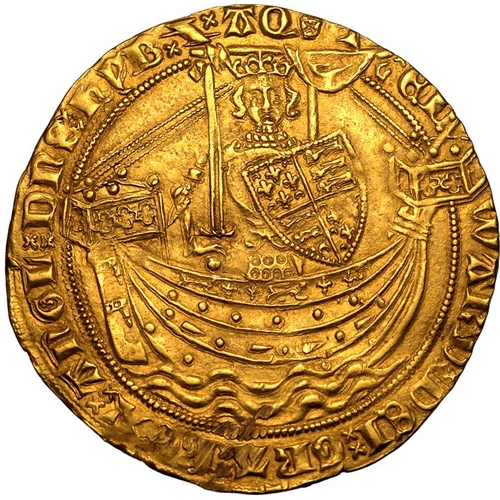 2 - Extremely fine | ENGLAND. Edward III, 1327-77. Gold Noble, ND (1361-1369). London. King Edward III s... 