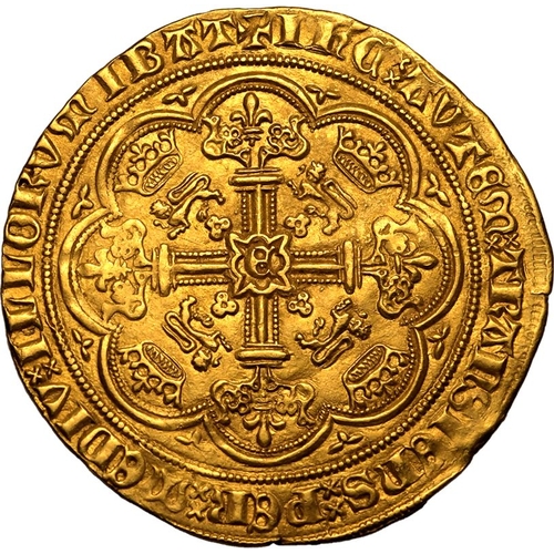 2 - Extremely fine | ENGLAND. Edward III, 1327-77. Gold Noble, ND (1361-1369). London. King Edward III s... 