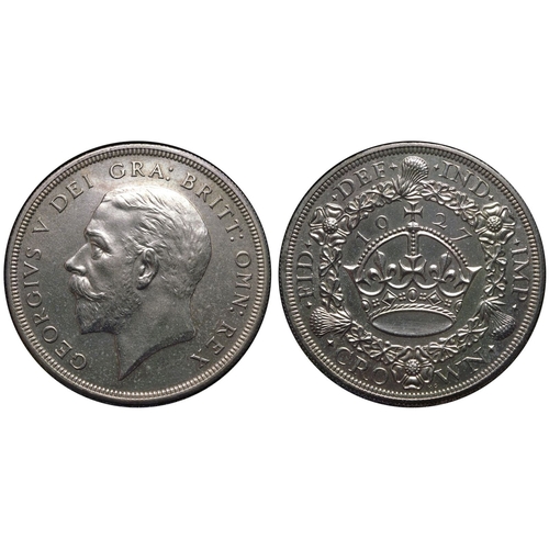 206 - About extremely fine | UNITED KINGDOM. George V, 1910-36. Silver Crown, 1927. Royal Mint. The George... 