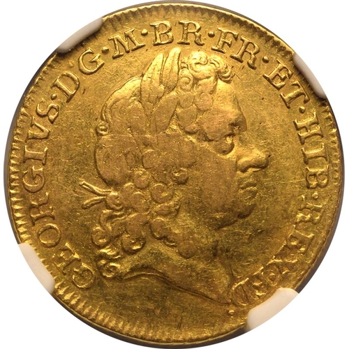 21 - VF 35 | GREAT BRITAIN. George I, 1714-27. Gold Guinea, 1715. London. Third laureate head of George I... 