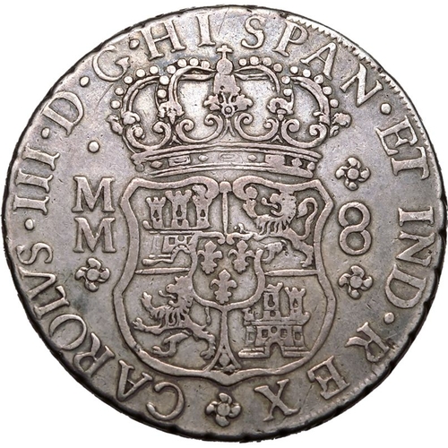 225 - About Good Very Fine | MEXICO. SPANISH EMPIRE. Charles III, 1759-88. Silver 8 Reales, 1760. Mexico C... 