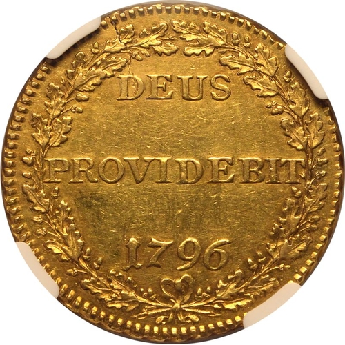 226 - AU 55 | SWITZERLAND. BERN. Republic, 1648-1798. Gold 2 Duplones, 1796. Bern. Crowned, oval arms of B... 