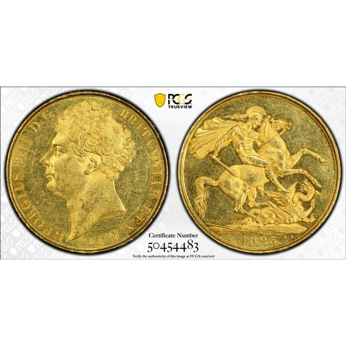 38 - MS62  | UNITED KINGDOM. George IV, 1820-30. Gold 2 Pounds (Double Sovereign), 1823. Royal Mint. Bare... 