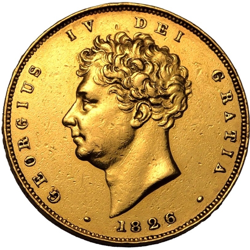 39 - Ex-mount | UNITED KINGDOM. George IV, 1820-30. Gold 2 Pounds (Double Sovereign), 1826. Royal Mint. P... 