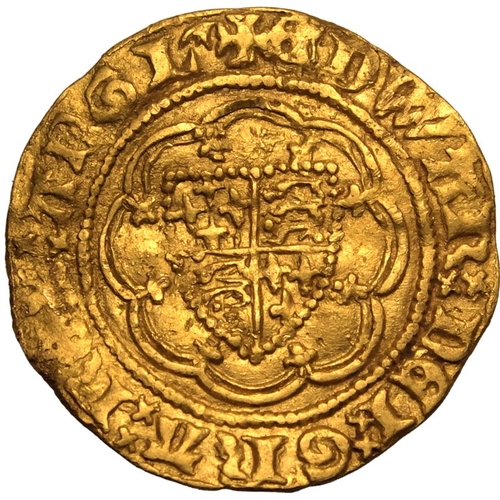 4 - Very fine | ENGLAND. Edward III, 1327-77. Gold Quarter-noble, ND (1361-1369). Tower Mint. The noble ... 