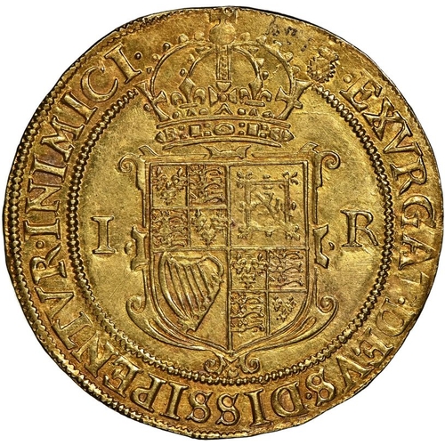 6 - MS 62 | ENGLAND. James I, 1603-25. Gold Sovereign, ND (1603-1604). Tower Mint. Thistle 125. A rare a... 