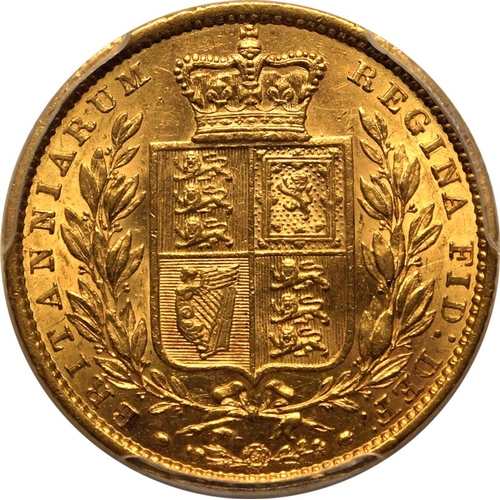 68 - AU58  | UNITED KINGDOM. Victoria, 1837-1901. Gold Sovereign, 1849. London. Second young head of Vict... 