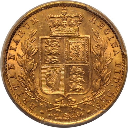 78 - MS62  | UNITED KINGDOM. Victoria, 1837-1901. Gold Sovereign, 1860. London. Second young head of Vict... 