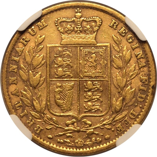 80 - VF 20 | UNITED KINGDOM. Victoria, 1837-1901. Gold Sovereign, 1861. London. 1/1 and E/E. It is very r... 