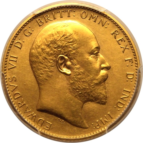 88 - PR63  | UNITED KINGDOM. Edward VII, 1901-10. Gold Sovereign, 1902. London. Matte Proof. Bare head ri... 