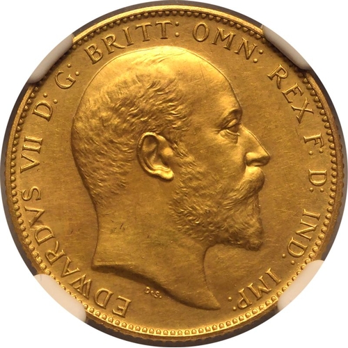 89 - PF 61 MATTE | UNITED KINGDOM. Edward VII, 1901-10. Gold Sovereign, 1902. London. Matte Proof. Bare h... 